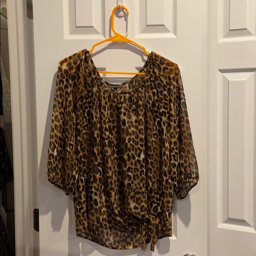 Express cheetah top